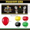 41PCS Happy Juneteenth Decorations Set – Large 70.8” Fabric Banner + 40 Latex Balloons (Red Black Green Yellow) Outdoor Yard Sign Porch Backdrop – African American Freedom Day Black History Party Supplies